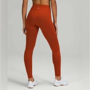 NWT Lululemon Wunder Train High Rise Tight 28" Size 2 Aztec Brick Azbr